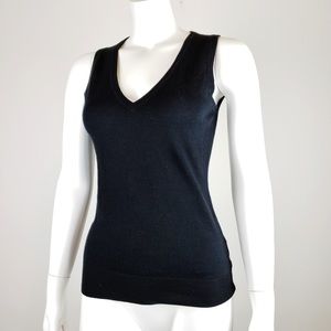 Trina Turk Sweater Vest Silk Cashmere Cotton Sz S